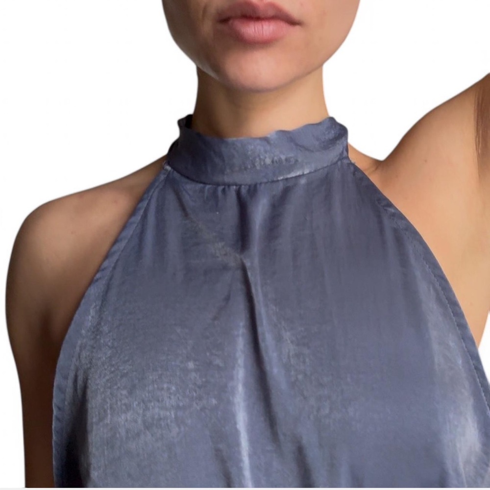 Chic Blue Halter Neck Jumpsuit - Picture 5 of 5